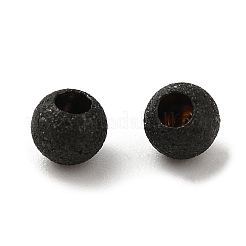 304ステンレススチールコードエンド  エンドキャップ  テクスチャラウンド  ガンメタ色  4mm  穴：1.6mm&nbsp;STAS-A085-03B-B