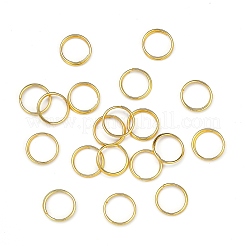 アイアンスプリットリング  ダブルループ丸カン  ニッケルフリー  ゴールドカラー  10x1.4mm  内径約8.6mm  約208個/50g&nbsp;X-JRD10MM-01G-NF