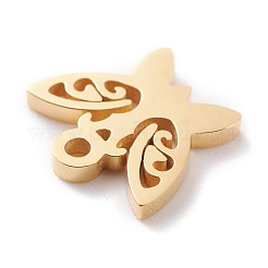 Ion Plating(IP) 304 Stainless Steel Charms&nbsp;STAS-Y002-08G