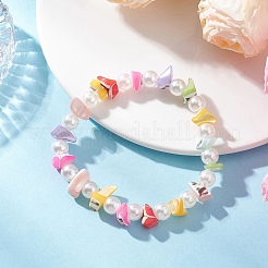 Natural Trochid Shell Stretch Bracelets&nbsp;BJEW-JB12615