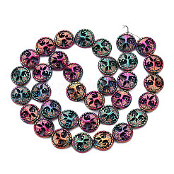 Electroplate Non-magnetic Synthetic Hematite Beads Strands&nbsp;G-N0322-03G