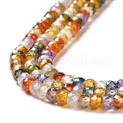 Cubic Zirconia Bead Strands&nbsp;ZIRC-G001-01L