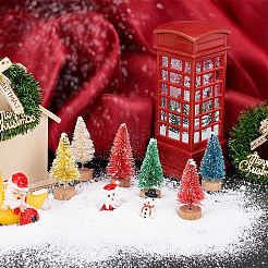 Christmas Tree Plastic Home Ornaments&nbsp;DJEW-WH0015-04