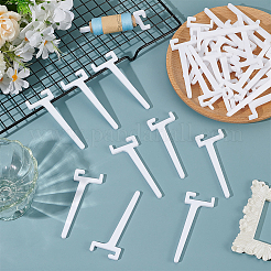 アクリルペグボードフック32個  ホワイト  93x34x5mm&nbsp;DIY-BC0015-26
