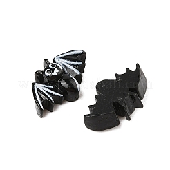 ハロウィンのテーマ不透明樹脂カボション  バット  9.5x16x6mm&nbsp;CRES-M037-07D