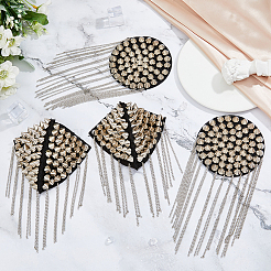 4Pcs 2 Styles Fashionable Tassel Epaulettes&nbsp;AJEW-FH0003-89