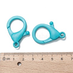 プラスチックカニカン  ディープスカイブルー  35x24.5x6mm  穴：3mm&nbsp;X-KY-ZX002-11