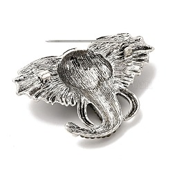 Alloy Rhinestone Brooch&nbsp;JEWB-K027-08AS