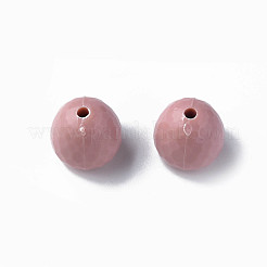 不透明なアクリルビーズ  多面カット  ティアドロップ  淡いバイオレットレッド  15x14.5mm  穴：2mm  約243個/500g&nbsp;MACR-S373-10A-A14