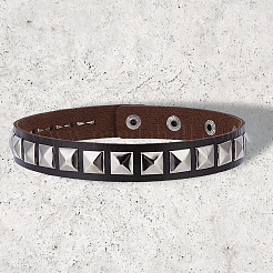 2Pcs Alloy & PU Leather Arm Bangles&nbsp;AJEW-CY0002-15B