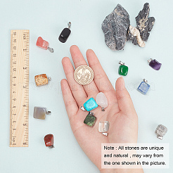 Natural & Synthetic Mixed Gemstone Pendants&nbsp;G-SC0001-36