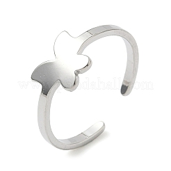 304 Stainless Steel Adjustable Cuff Rings&nbsp;RJEW-Z105-01P-02