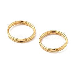 304ステンレススプリットリング  イオンプレーティング（ip）  18KGP本金メッキ  10x1.5mm  内径：8.5mm  約200個/セット&nbsp;STAS-M118-01G-10mm