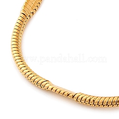 304 Stainless Steel Round Snake Chain Necklaces for Women&nbsp;NJEW-G140-11G