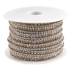 Brass Rhinestone Strass Chains&nbsp;CHC-T006-01H