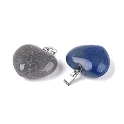Natural Blue Aventurine(Dyed & Heated) Pendants&nbsp;G-N362-05P-07