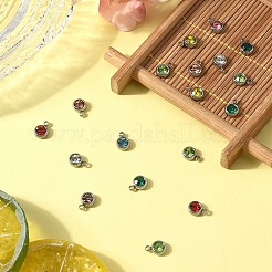20Pcs 303 Stainless Steel Rhinestone Charms&nbsp;STAS-YW0001-17