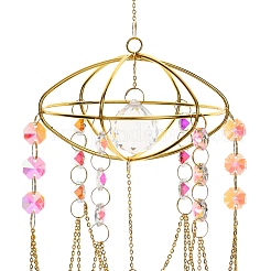 Quartz Crystal & Alloy Suncatchers&nbsp;HJEW-Z009-02B