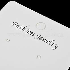 Smiling Face Paper Earrings Necklace Display Cards&nbsp;FIND-T072-01A