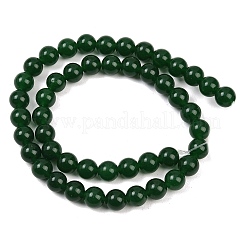 Dyed Natural White Jade Imitation Malaysia Jade Beads Strands&nbsp;G-C270-B01-8mm