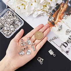 10 Sets Teachers' Day Tibetan Style Alloy European Dnagle Charm&nbsp;FIND-FH0006-83