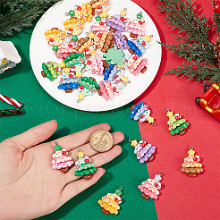 32Pcs 8 Colors Plastic Pendants&nbsp;FIND-SC0011-28