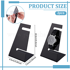 L Shaped Acrylic Single Watch Display Stands&nbsp;ODIS-WH0086-089B-02