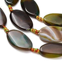 Natural Banded Agate Beads Strands&nbsp;G-F825-H01-03B