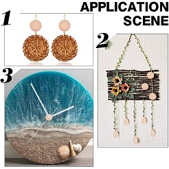 Beech Wooden Round Pieces&nbsp;WOOD-WH0101-32B