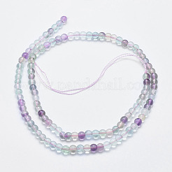 Natural Fluorite Beads Strands&nbsp;G-F547-38A-4mm