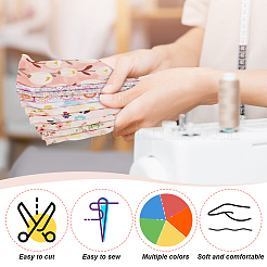Flower Pattern Cotton Fabrics&nbsp;DIY-WH0622-141A