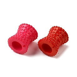 オペークアクリルヨーロピアンビーズ  大穴ビーズ  コラム  ミックスカラー  14x13mm  穴：6mm  約543個/500g&nbsp;MACR-F083-02