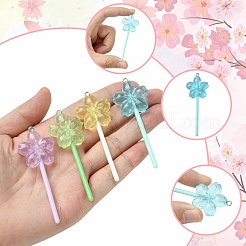 10Pcs Luminous Translucent Resin Big Pendants&nbsp;FIND-FS0002-91C