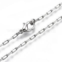 Brass Paperclip Chains&nbsp;MAK-S072-09A-P