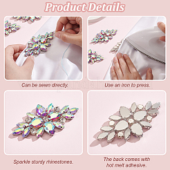 8Pcs Glass Cabochons(Hot Melt Adhesive On The Back)&nbsp;GGLA-FG0001-07A