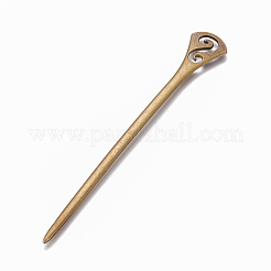 Tibetan Style Alloy Hair Stick Findings&nbsp;OHAR-WH0016-06B