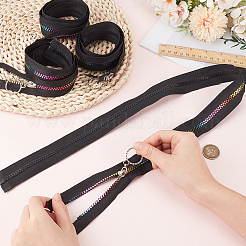 4Pcs #5 Nylon Coil Zippers Rainbow Zipper Tape&nbsp;SENE-CY0001-13B-01