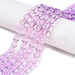 Baking Paint Transparent Glass Beads&nbsp;X-DGLA-M001-8mm-01