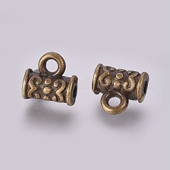 Tibetan Style Alloy Tube Bails&nbsp;TIBE-1183-AB-FF