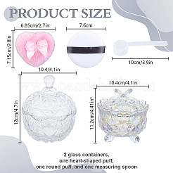 2Pcs Glass Candy Jar with Lid&nbsp;AJEW-DR0002-50