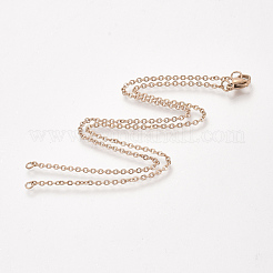 304 Stainless Steel Cable Chain Necklace Making&nbsp;STAS-T040-PJ209-3-40