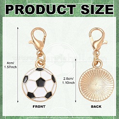 Sports Alloy Enamel Pendant Decorations&nbsp;HJEW-YW00527