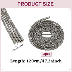 Rubber Rhinestone Shoelaces&nbsp;AJEW-WH0752-498A
