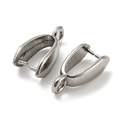 Non-Tarnish 304 Stainless Steel Pendant Pinch Bails&nbsp;STAS-Q310-05P
