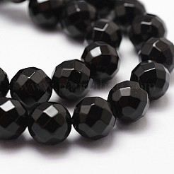 Natural Dyed & Heated Black Onyx Beads Strands&nbsp;G-D840-23-6mm