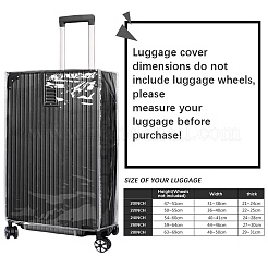 透明PVC荷物カバー  透明な旅行用スーツケースプロテクター  26インチのスーツケース用  透明  470x295x585mm&nbsp;AJEW-WH20080-52Q