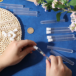 プラスチック製裁縫針オーガナイザーチューブ（キャップ付き）150個  ホワイト  10.9x1.25cm  内径：1.08のCM&nbsp;CON-CA0001-037B
