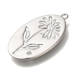 Brass Micro Pave Cubic Zirconia Pendants&nbsp;KK-U038-05P-10
