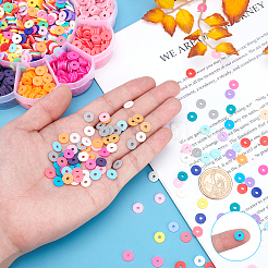 DIY Heishi Bead Stretch Bracelets Making Kits&nbsp;DIY-PH0004-19B