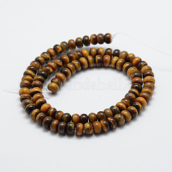 Natural Tiger Eye Beads Strands&nbsp;X-G-G665-10-6x4mm